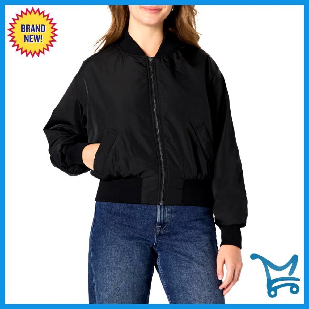 Women's Relaxed-Fit Bomber Jacket Water-Repellent Padded Recycled Material